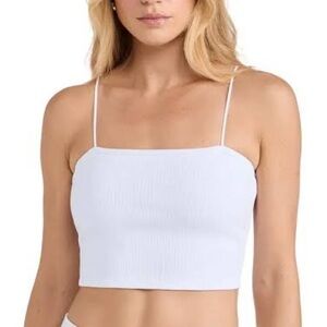 NWOT - Alo Yoga Goddess Ribbed Bandeau in White size Small